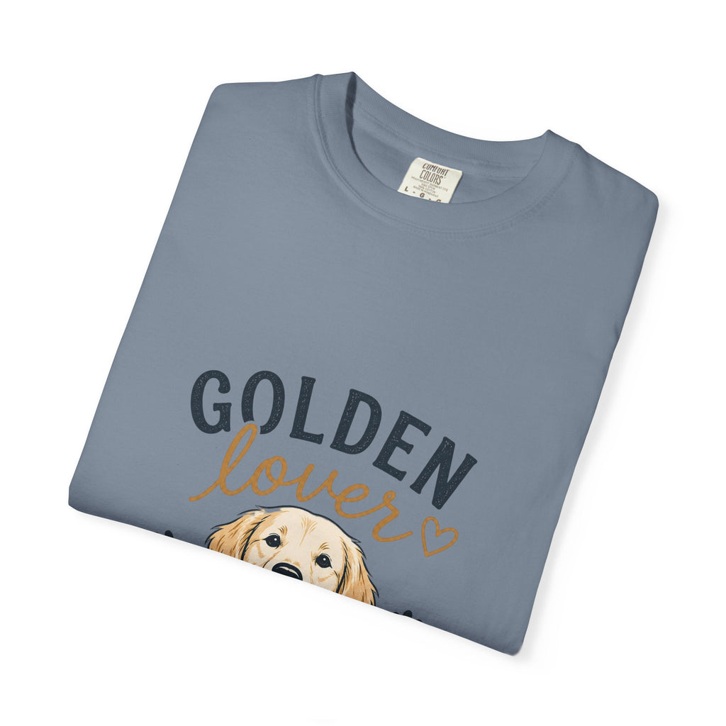 Golden Retriever Lover T-Shirt — "Golden Lover" Graphic Tee for Dog Owners