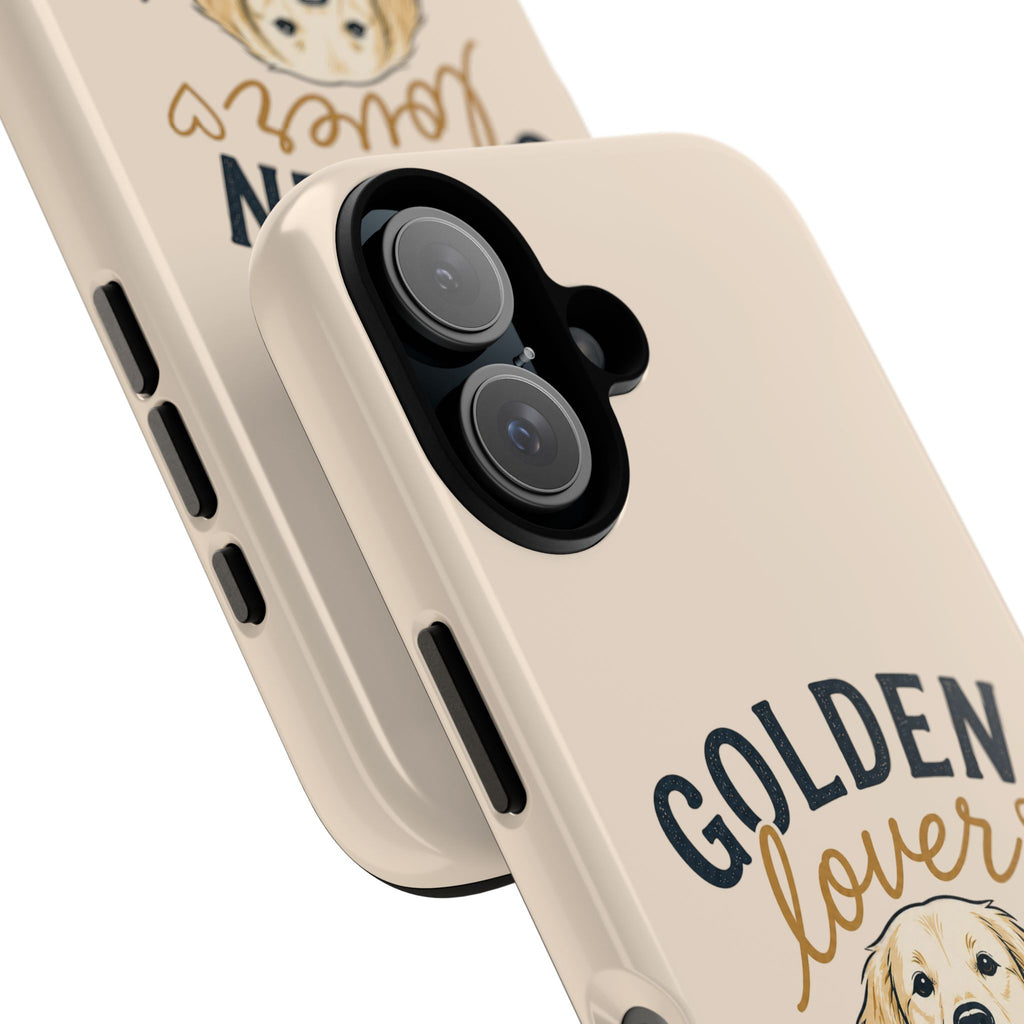 Golden Lover Phone Case — "Life Is Better with Golden Retrievers" Protective Tough Case