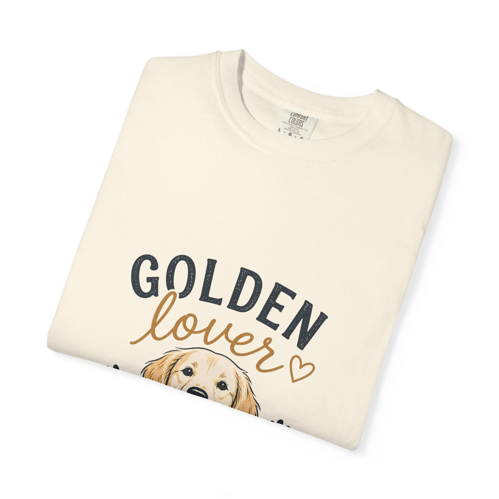 Golden Retriever Lover T-Shirt — "Golden Lover" Graphic Tee for Dog Owners