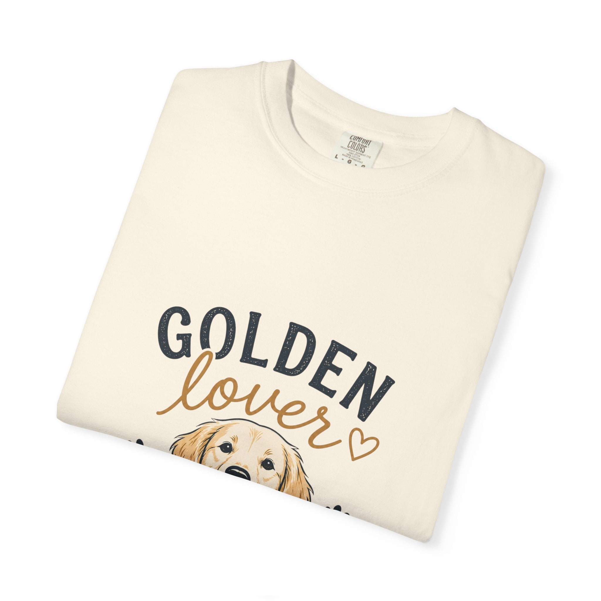 Golden Retriever Lover T-Shirt — "Golden Lover" Graphic Tee for Dog Owners