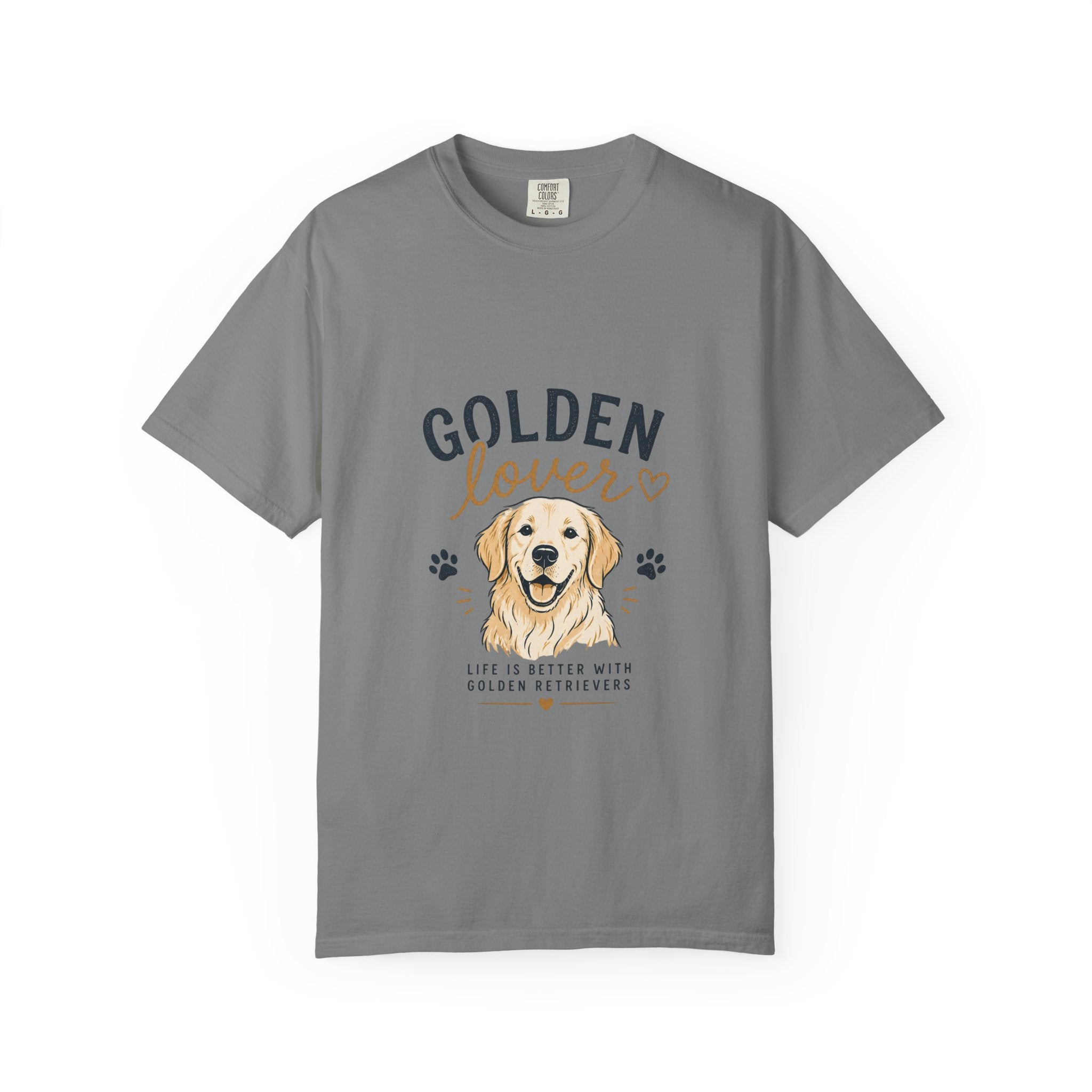 Golden Retriever Lover T-Shirt — "Golden Lover" Graphic Tee for Dog Owners