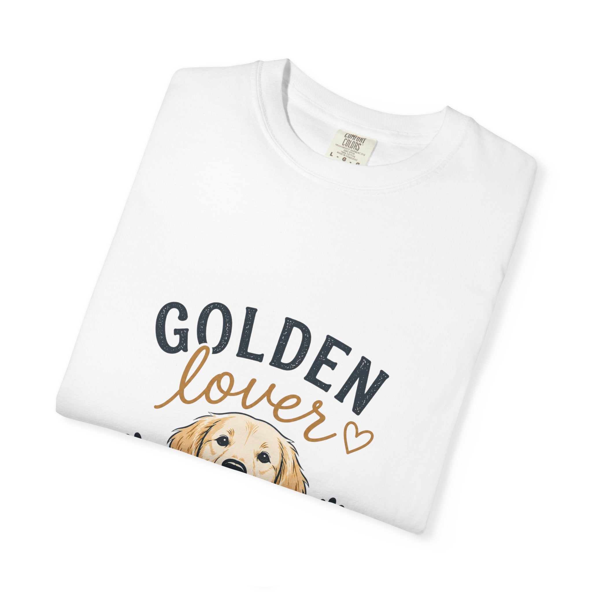 Golden Retriever Lover T-Shirt — "Golden Lover" Graphic Tee for Dog Owners