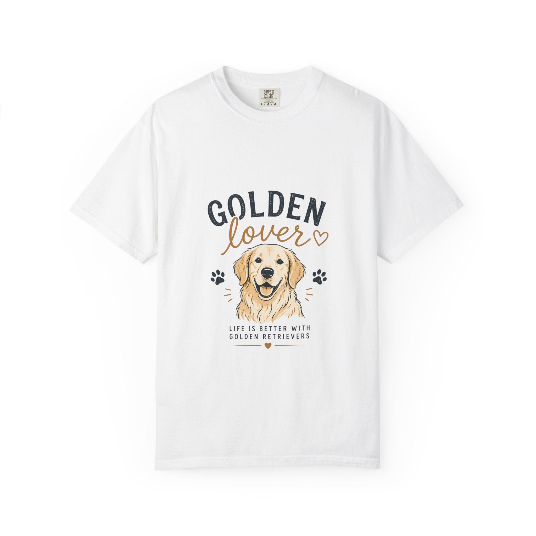 Golden Retriever Lover T-Shirt — "Golden Lover" Graphic Tee for Dog Owners