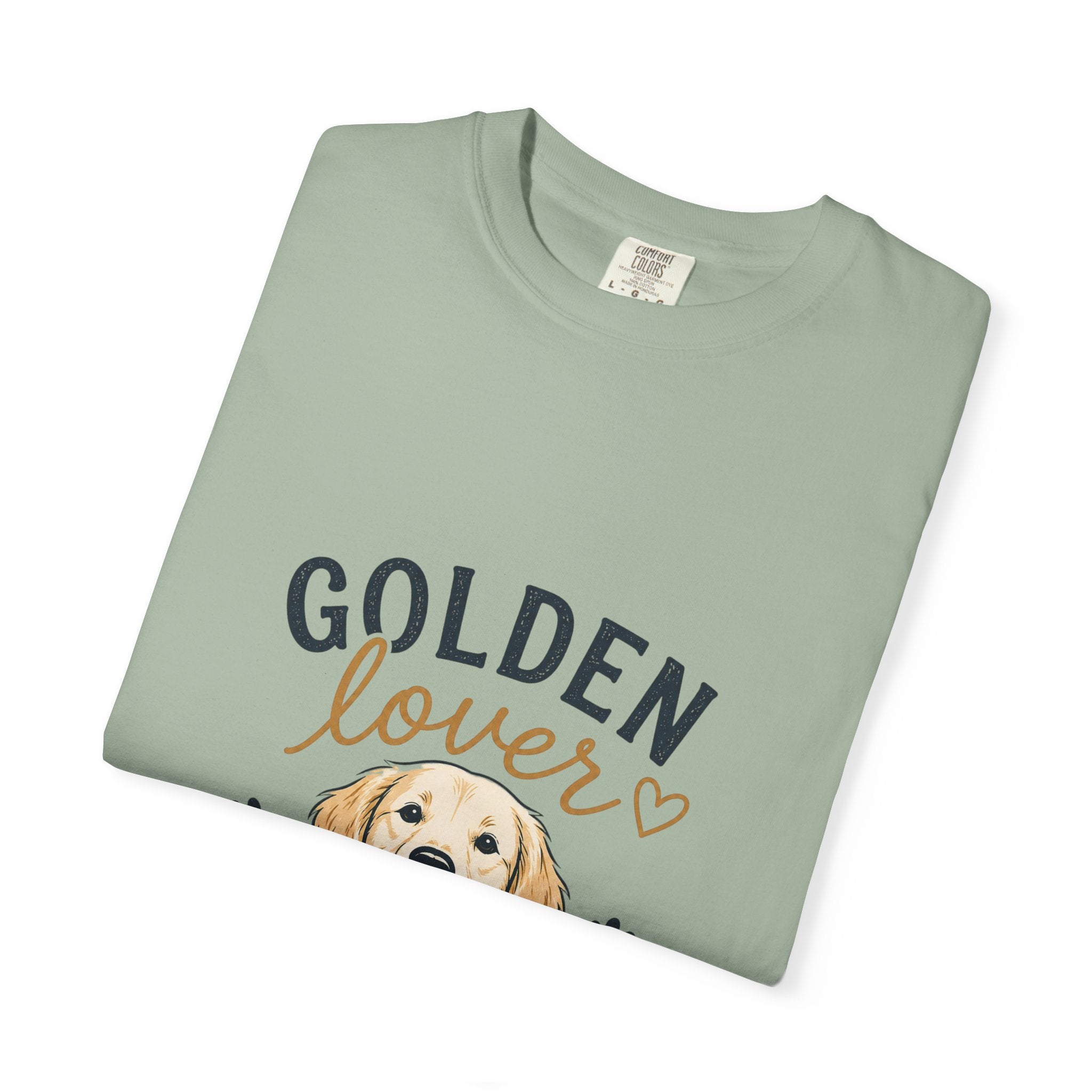 Golden Retriever Lover T-Shirt — "Golden Lover" Graphic Tee for Dog Owners