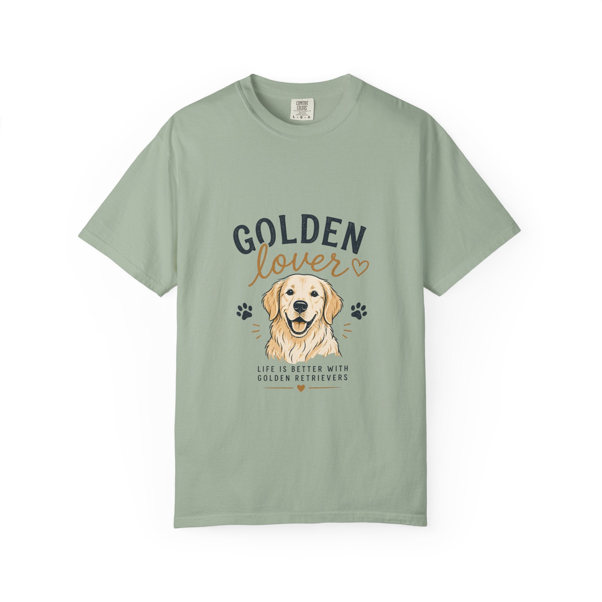 Golden Retriever Lover T-Shirt — "Golden Lover" Graphic Tee for Dog Owners
