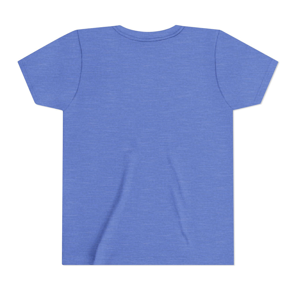 Youth Tee — "My Reading Coach Has Four Legs" Golden Retriever Kids Shirt