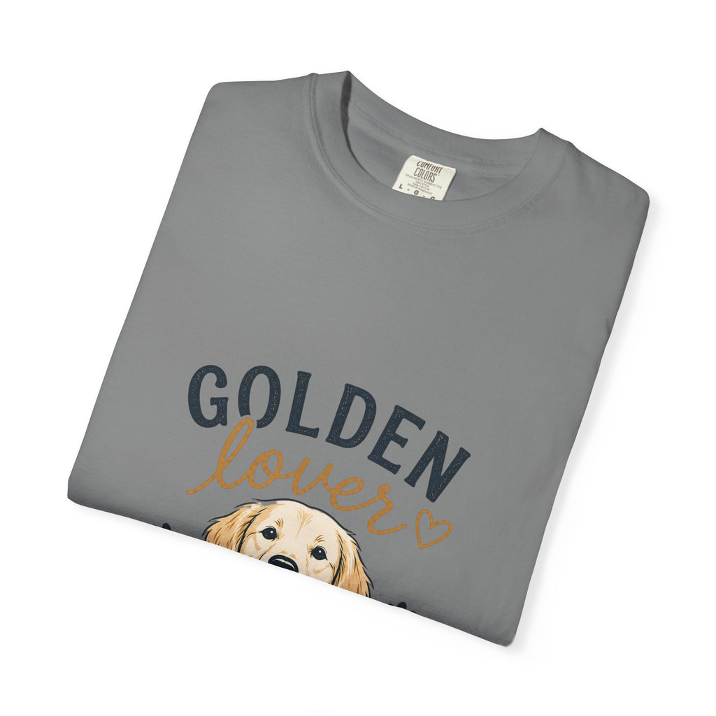 Golden Retriever Lover T-Shirt — "Golden Lover" Graphic Tee for Dog Owners