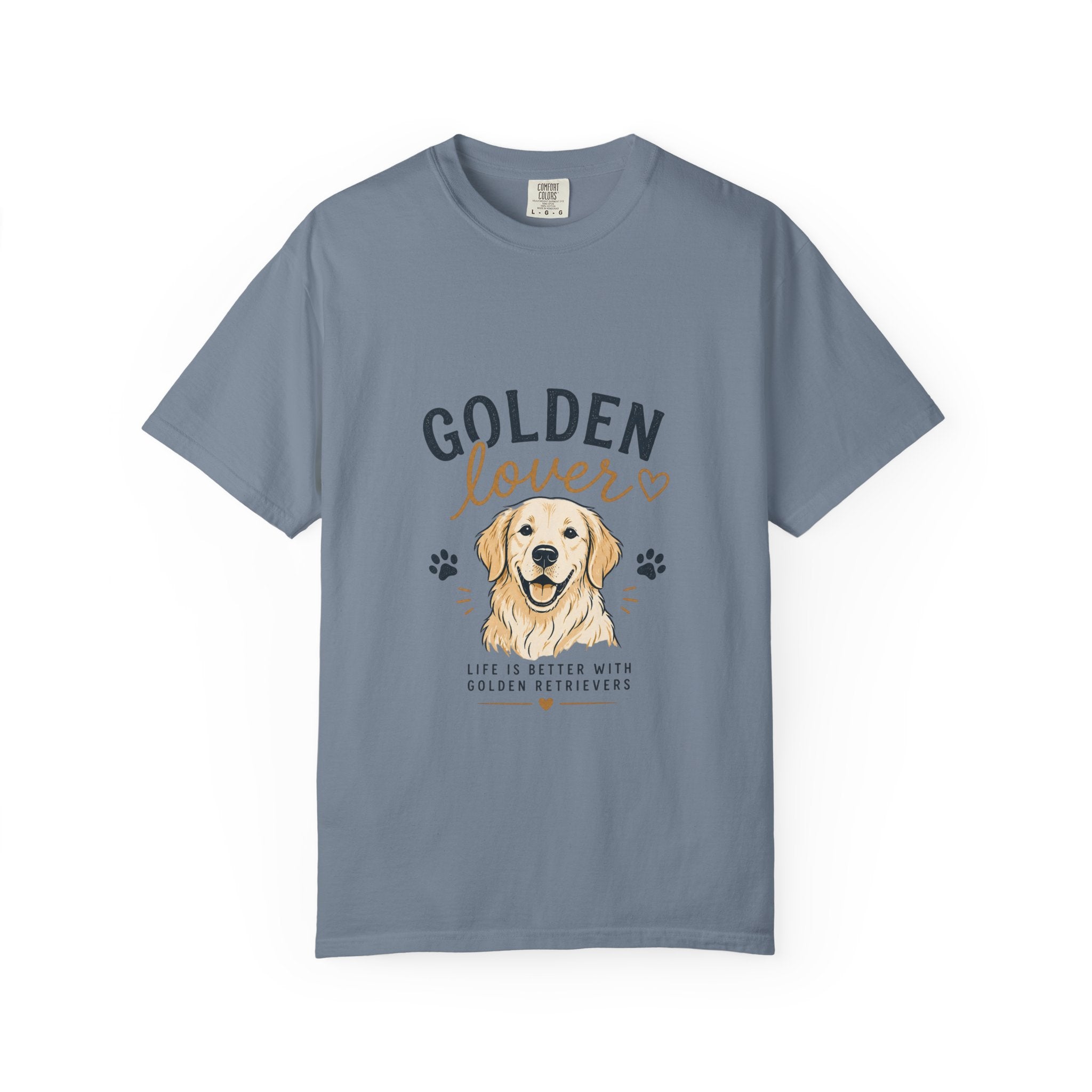 Golden Retriever Lover T-Shirt — "Golden Lover" Graphic Tee for Dog Owners