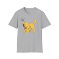 Cute Dog Cartoon T-Shirt — "Tehya's Walk" Cute Yellow Puppy Tee