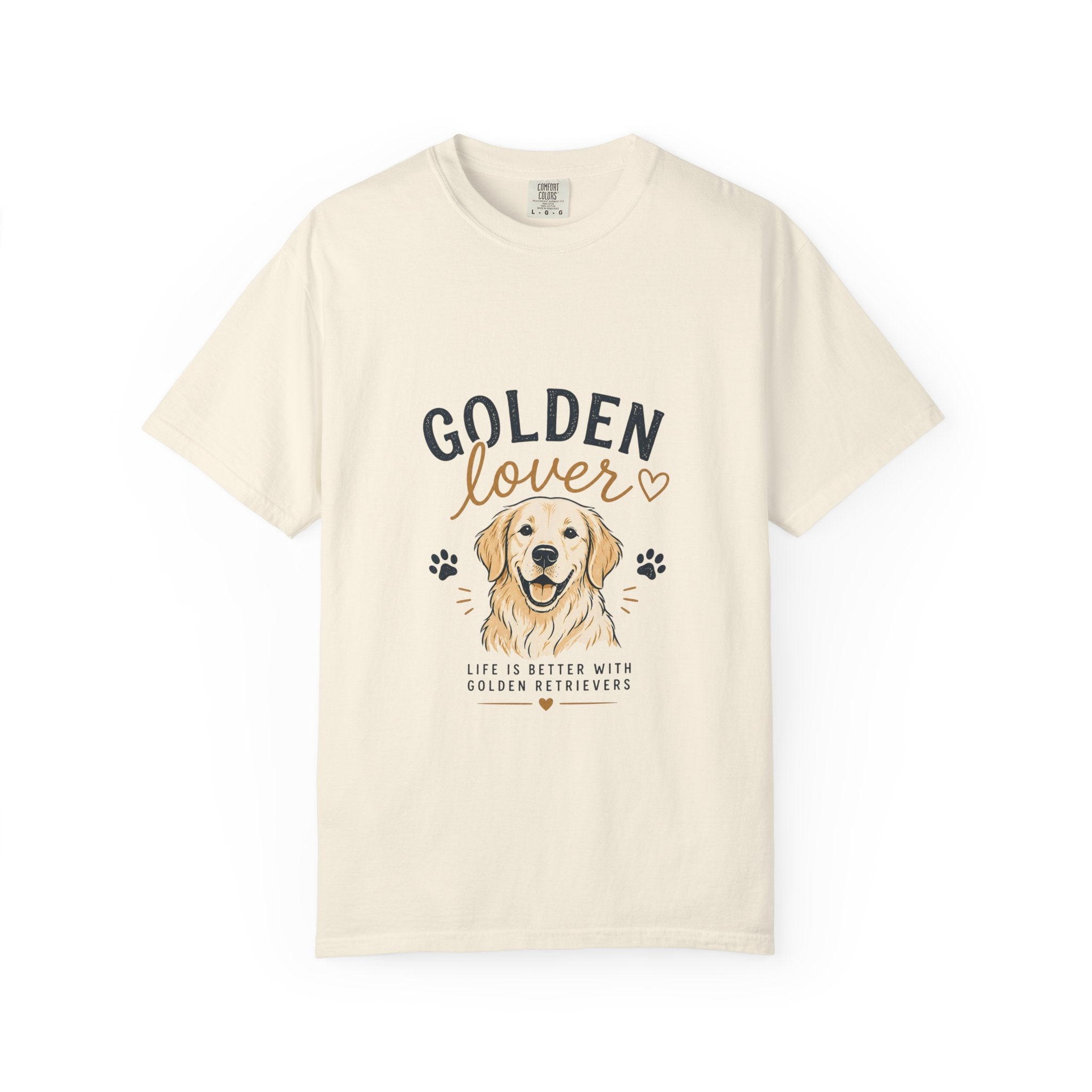 Golden Retriever Lover T-Shirt — "Golden Lover" Graphic Tee for Dog Owners